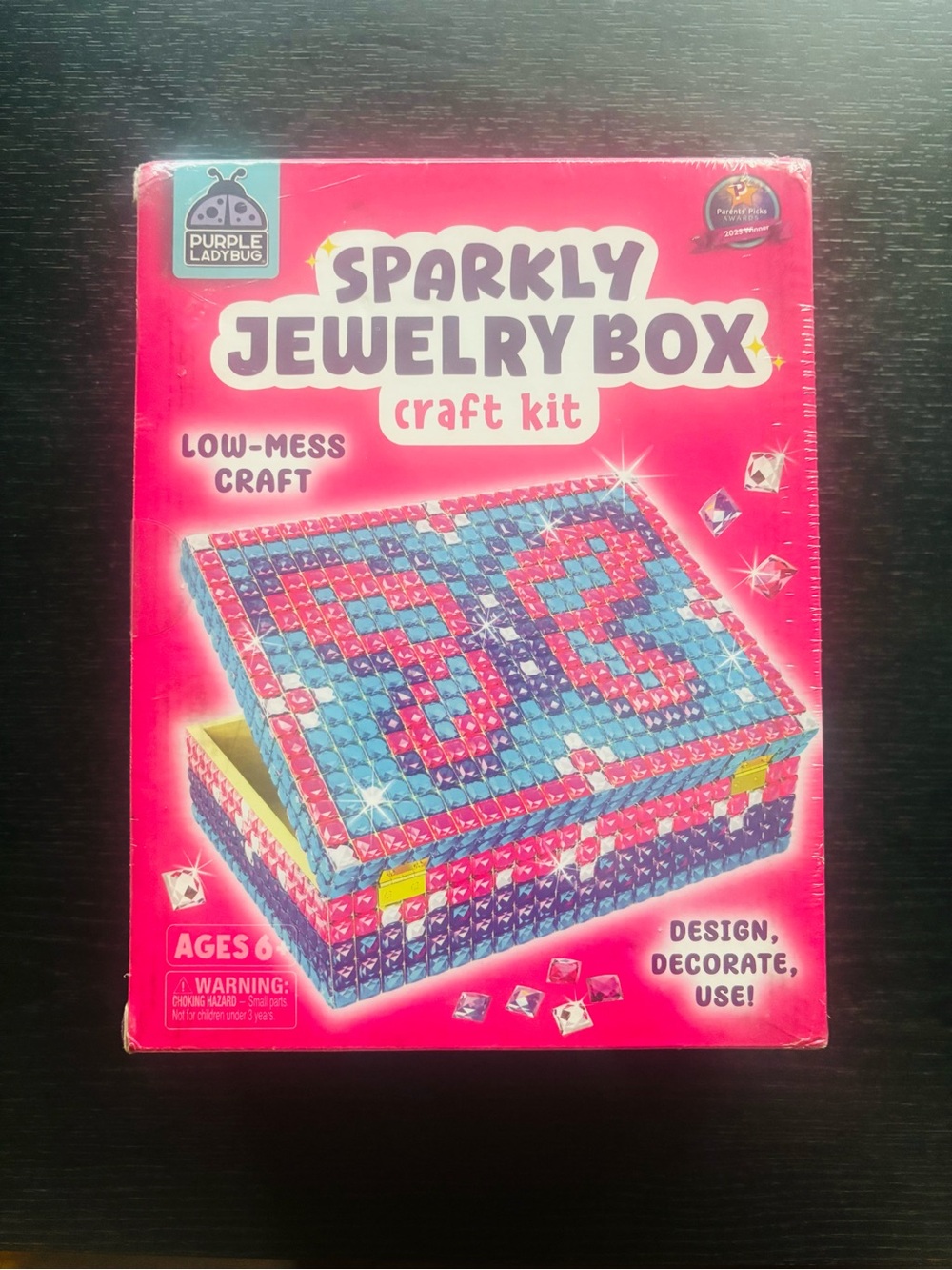 Sparkly Jewelry Box Craft Kit - Pink & Blue